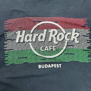 Men’s Hard Rock Cafe T-Shirt L Navy Graphic Repeat City Name Flag Rock Music Tee